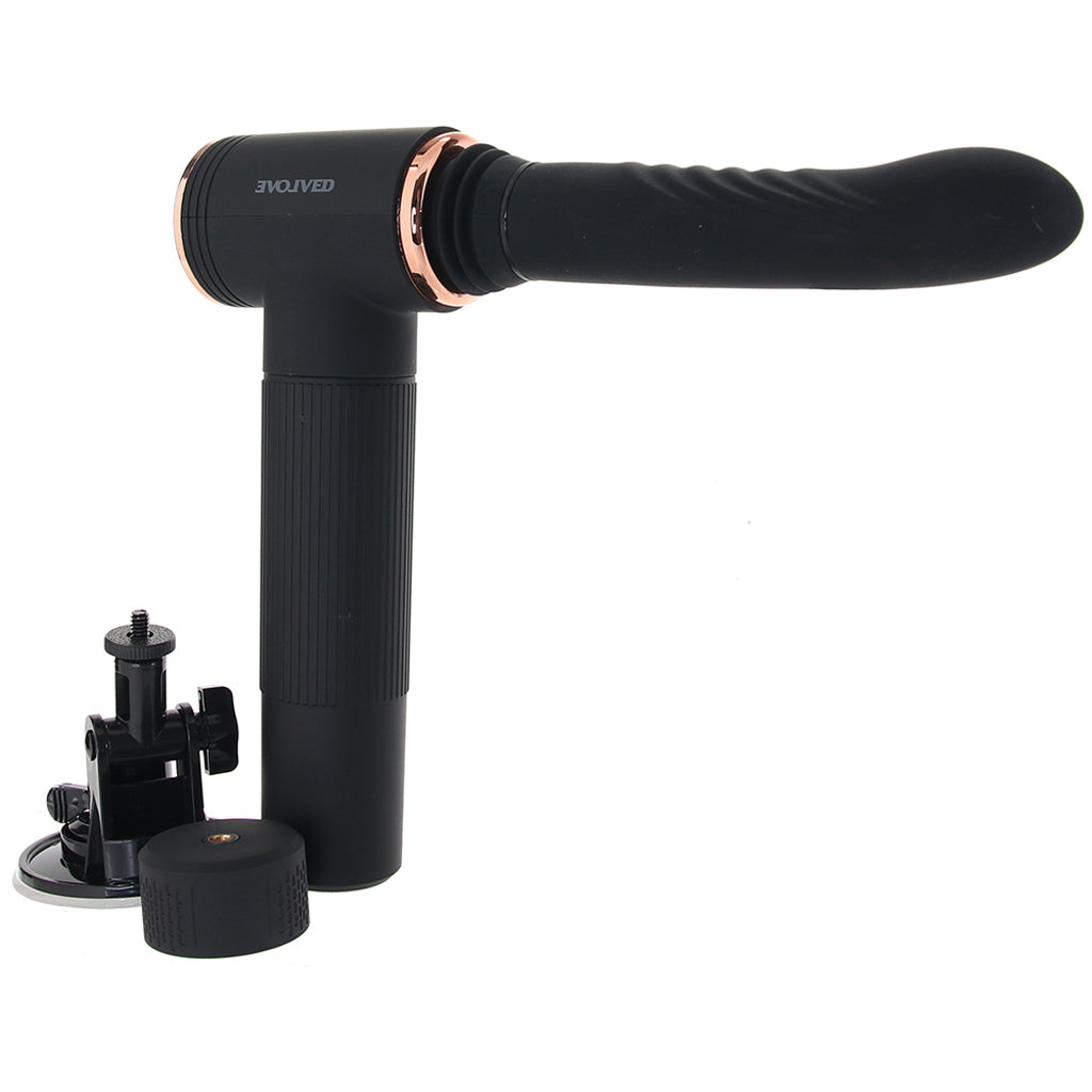 Too Hot To Handle Mountable Thrusting Machine Vibrators > Anal Vibrators