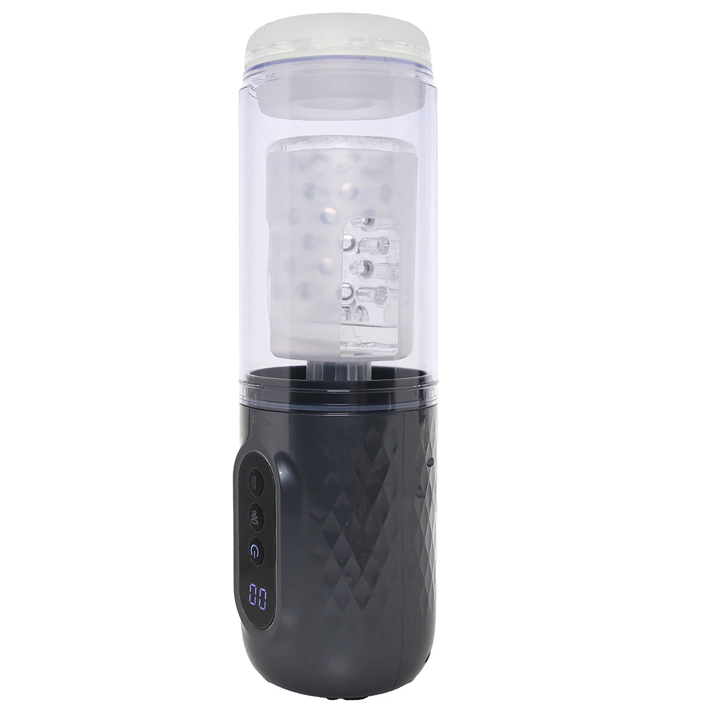 Pumped Vortex Auto Stroker in Gunmetal Male Masturbators > Auto Strokers