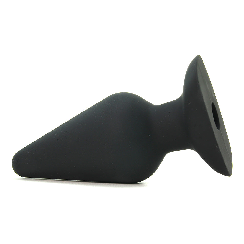 All About Anal Seamless Silicone 6 Inch Butt Plug in Black Clearance