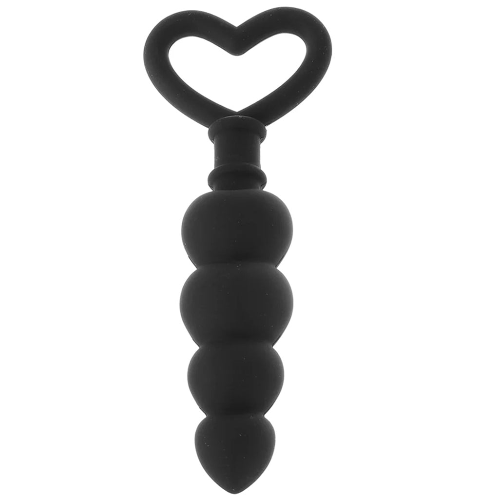 PinkCherry Black Hearts Butt Plug Anal Sex Toys > Butt Plugs