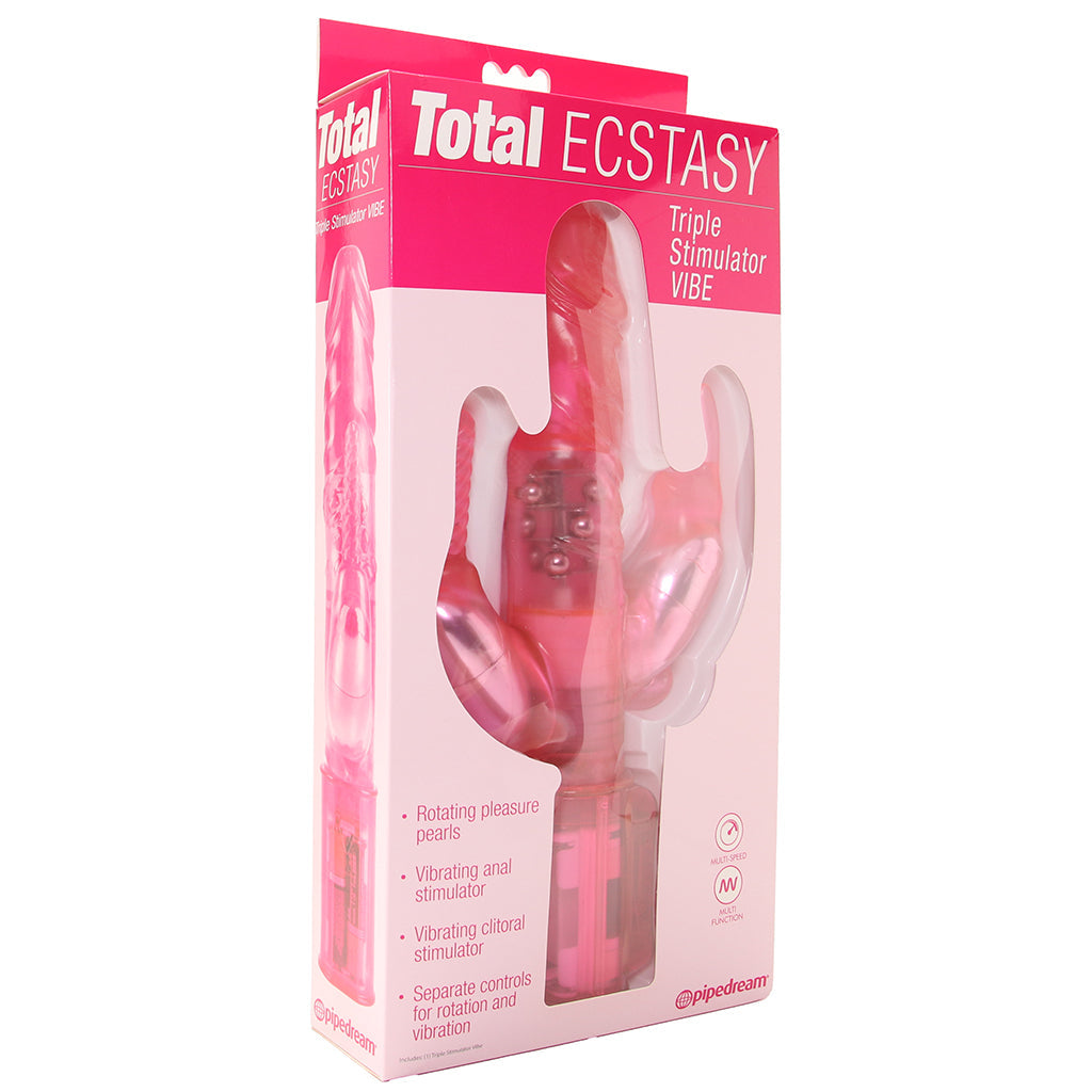 Total Ecstasy Triple Stimulator Vibe Vibrators > Rabbit Vibrators