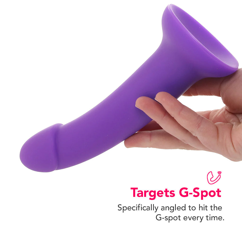 PinkCherry Premium 8 Inch Purple Silicone Dildo Dildo Sex Toys > G-Spot Dildos