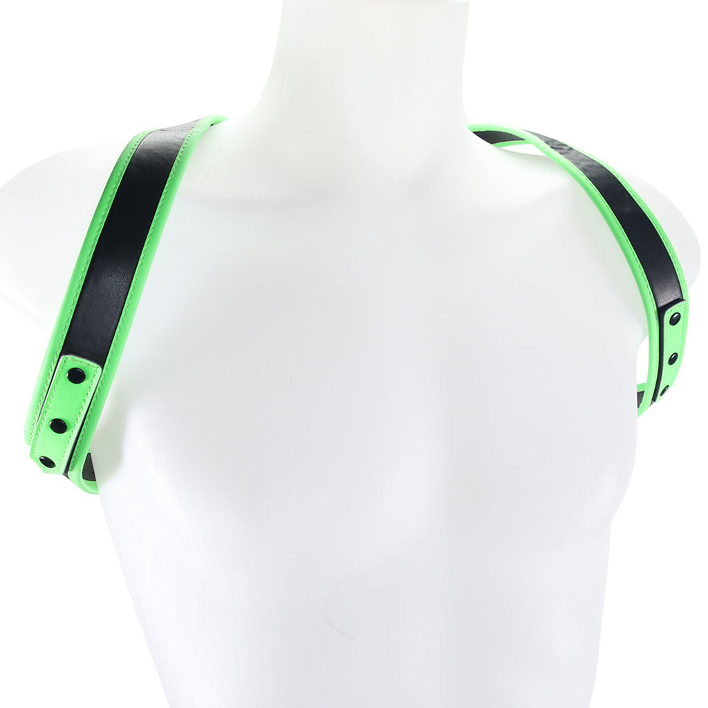 Ouch! Glow in the Dark Sling Harness /XL Bondage and Fetish > Men's Bondage Wear