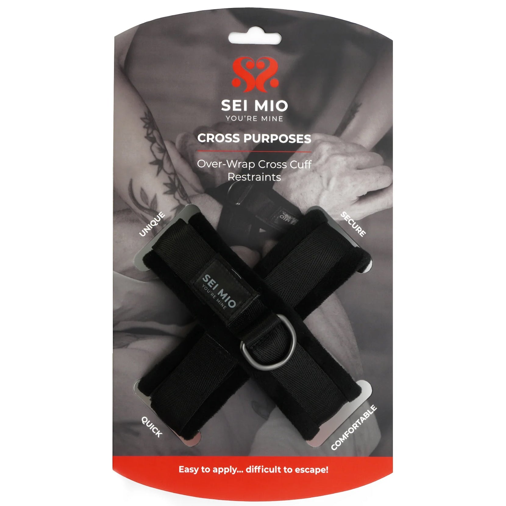 Sei Mio Cross Purposes Cuff Restraints Bondage and Fetish > Wrist and Ankle Cuffs