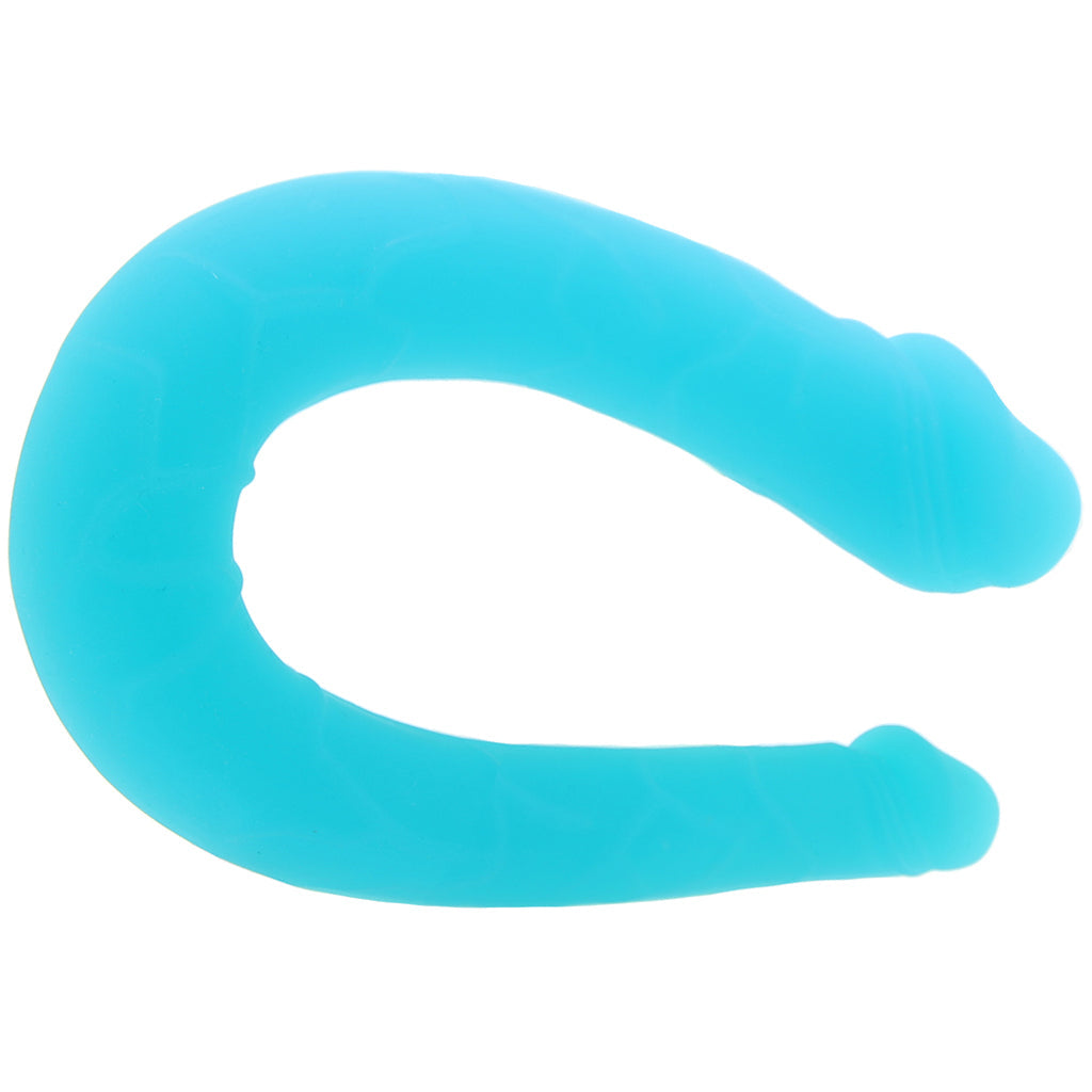 Silicone AC/DC Double Dildo in Teal Dildo Sex Toys > Double Ended Dildos