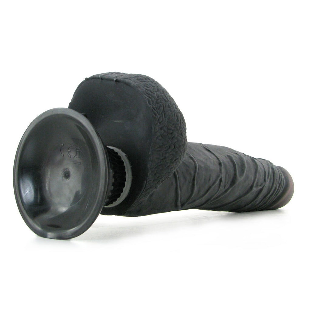 Real Feel Deluxe 9 Inch Vibrating Wall Banger Dildo in Blac Vibrators > Realistic Vibrator Dildos