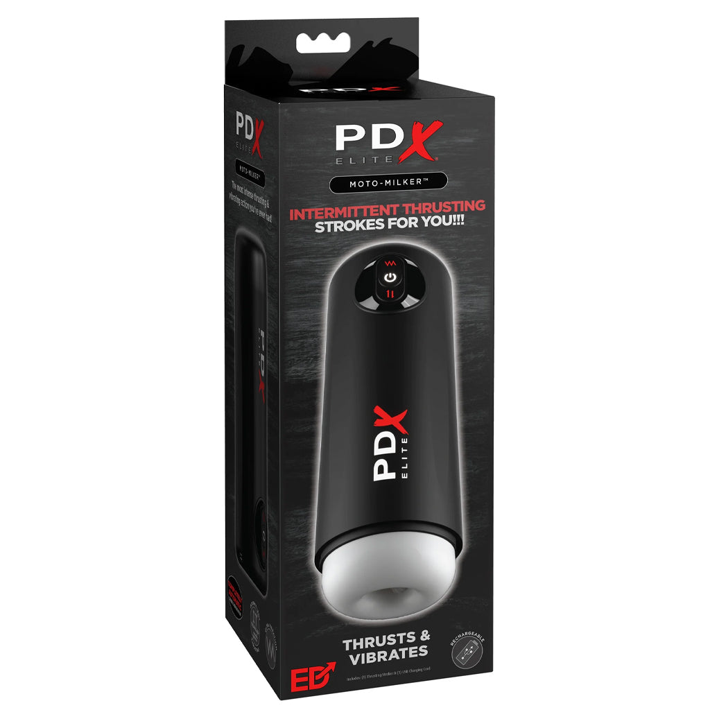 PDX Elite Moto Milker Thrusting Auto Stroker Male Masturbators > Auto Strokers
