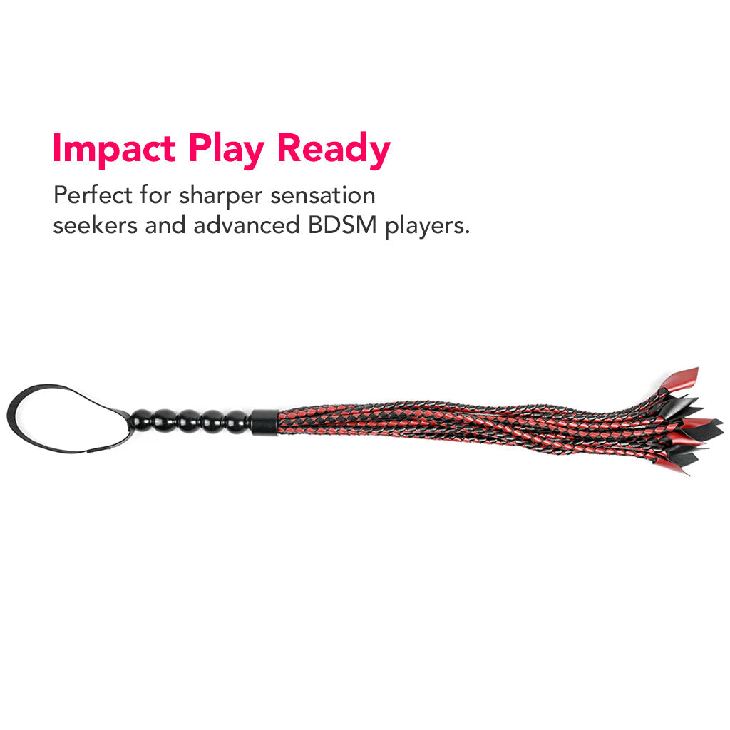 Saffron Braided Flogger Bondage and Fetish > Whips and Crops