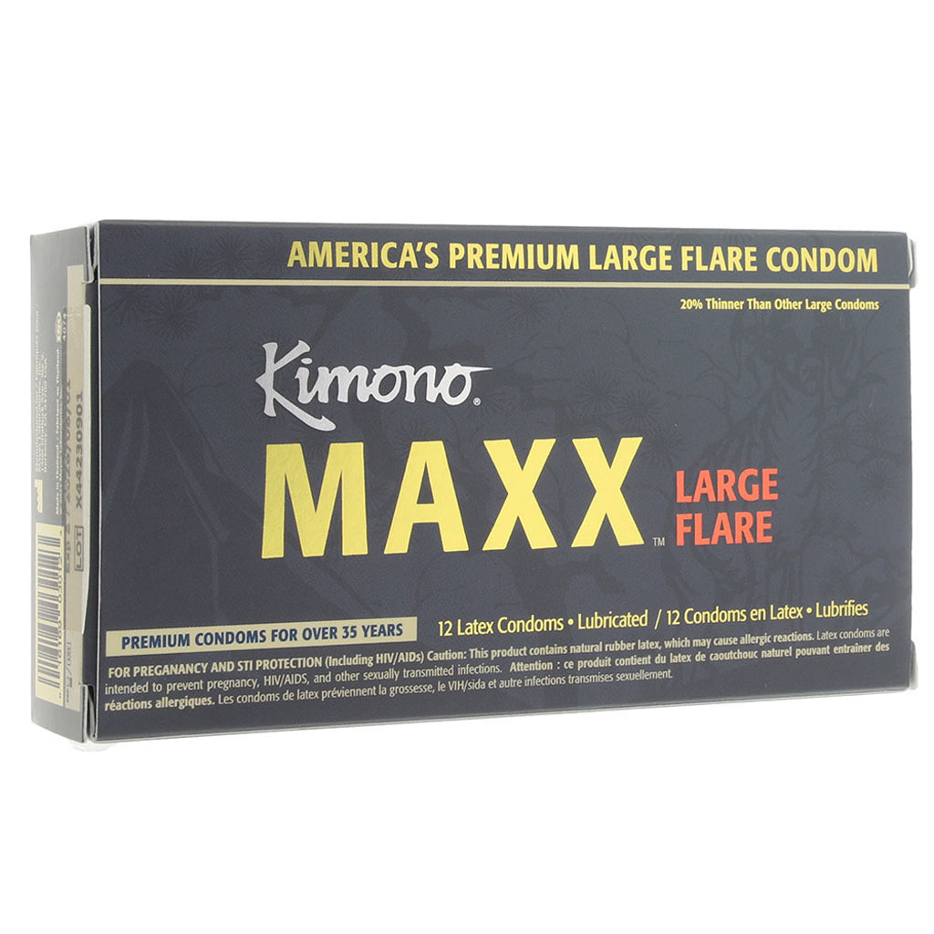 Kimono MAXX Large Flare Condoms in 12 Pack Condoms