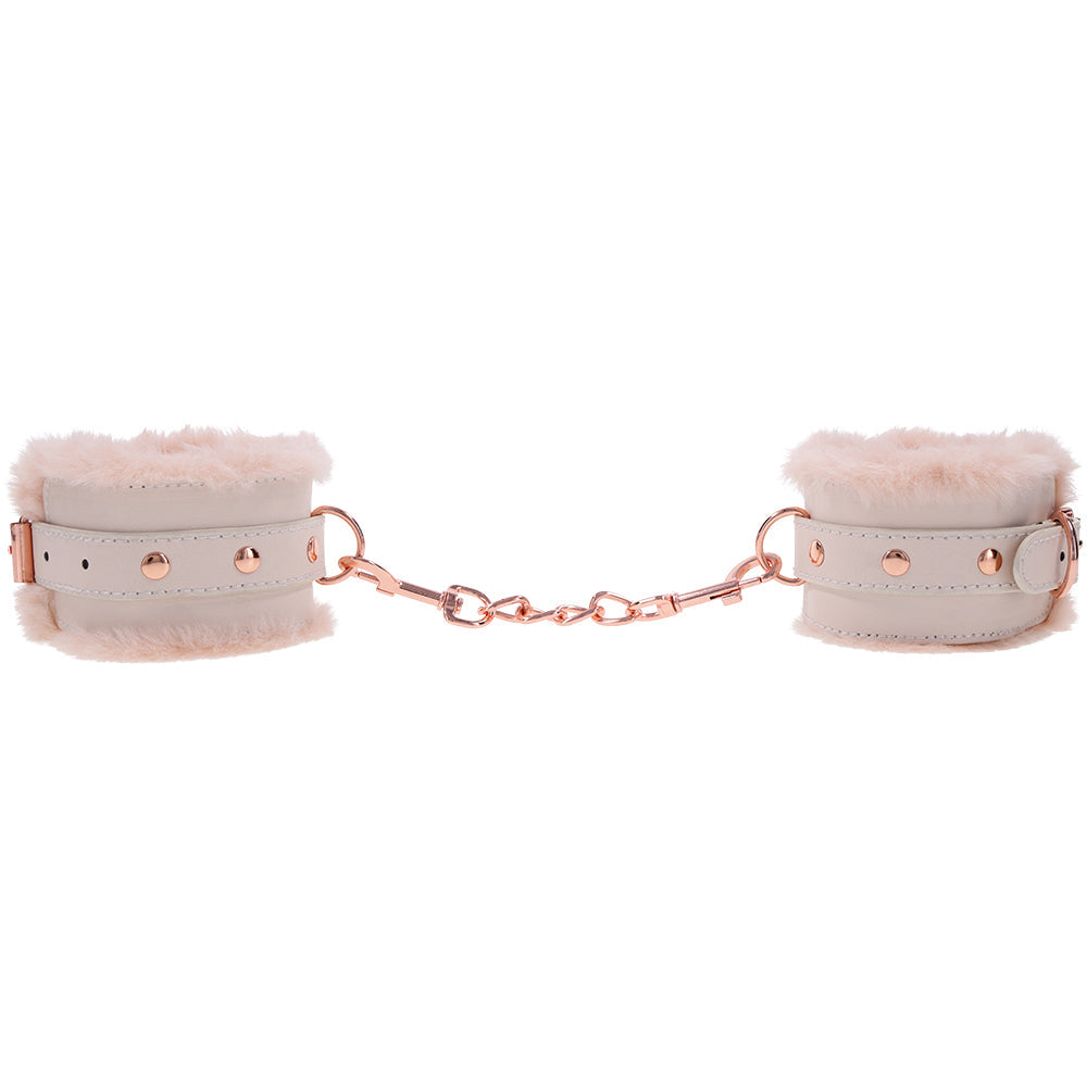 S&M Peaches 'n CreaMe Fur Handcuffs Bondage and Fetish > Wrist and Ankle Cuffs