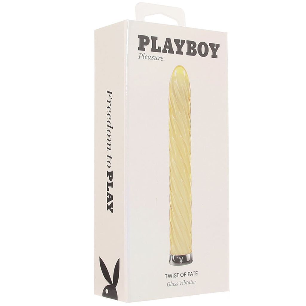 Playboy Pleasure Twist of Fate Glass Vibe Vibrators > Traditional Vibrators