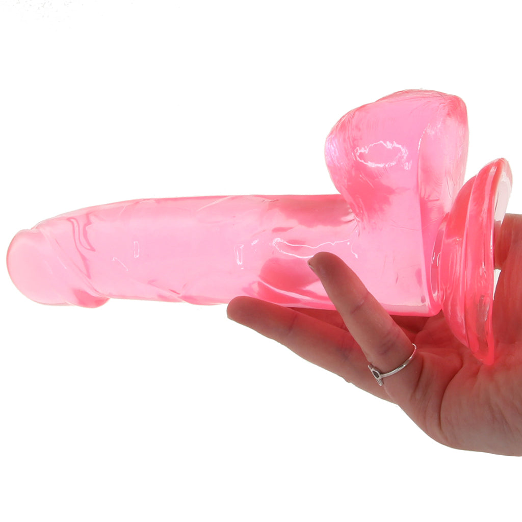 Size Queen 6 Inch Jelly Dildo in Pink Dildo Sex Toys > Realistic Dildos