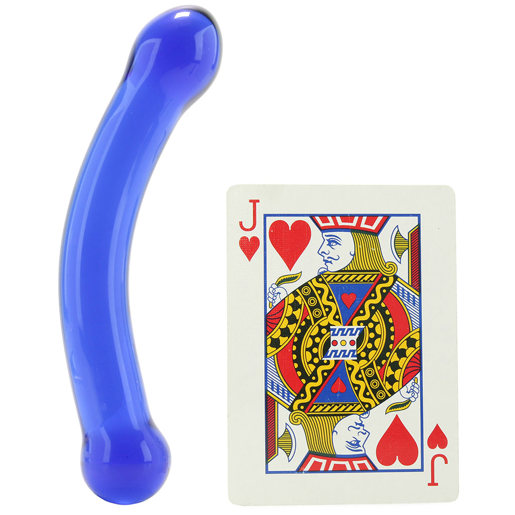 gläs 6 Inch Curved G-Spot Glass Dildo Dildo Sex Toys > Pyrex Glass Dildos