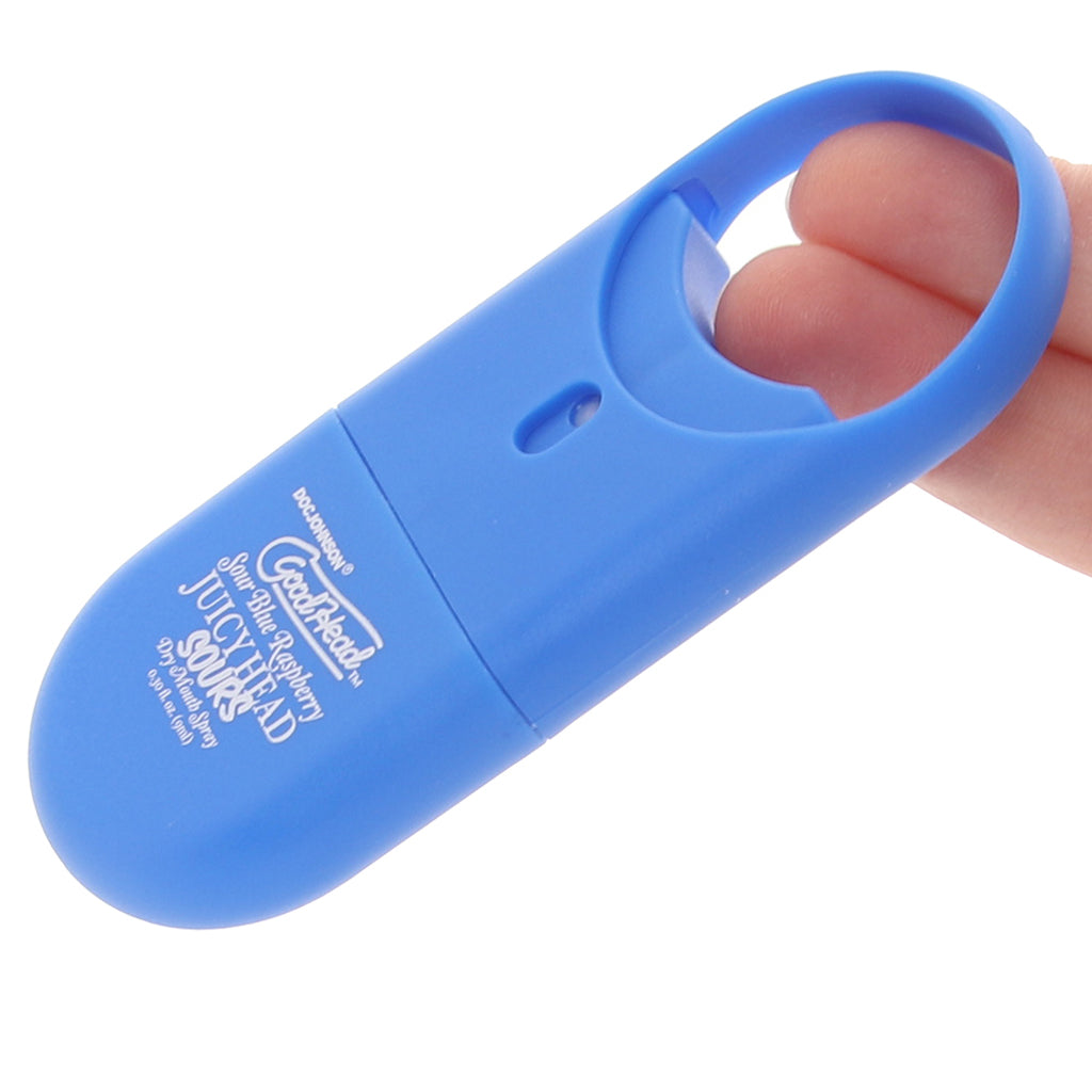 GoodHead Juicy Head Sours Spray To-Go in Blue Raspberry Lubes and Lotions > Flavored Sex Lubes