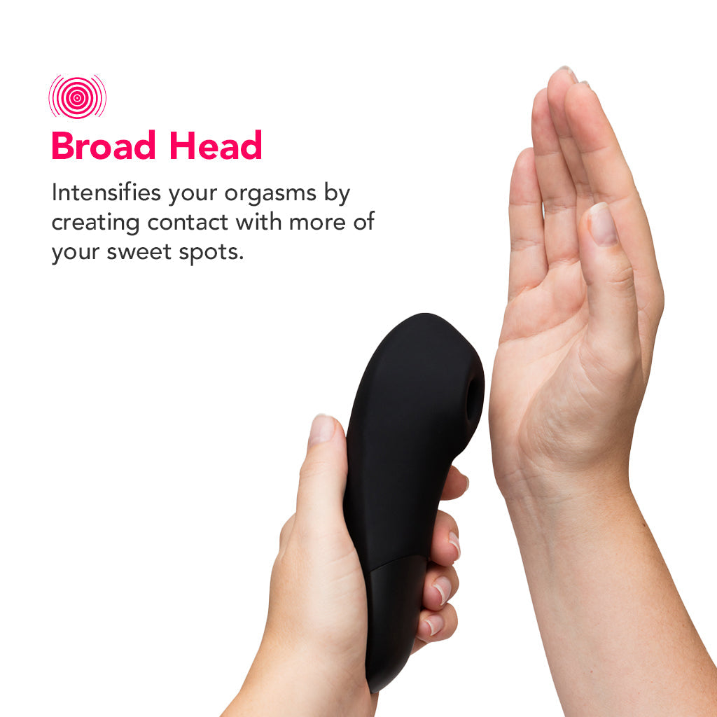 Womanizer Enhance Pleasure Air Vibe in Black Vibrators > Clitoral Suction & Stimulation