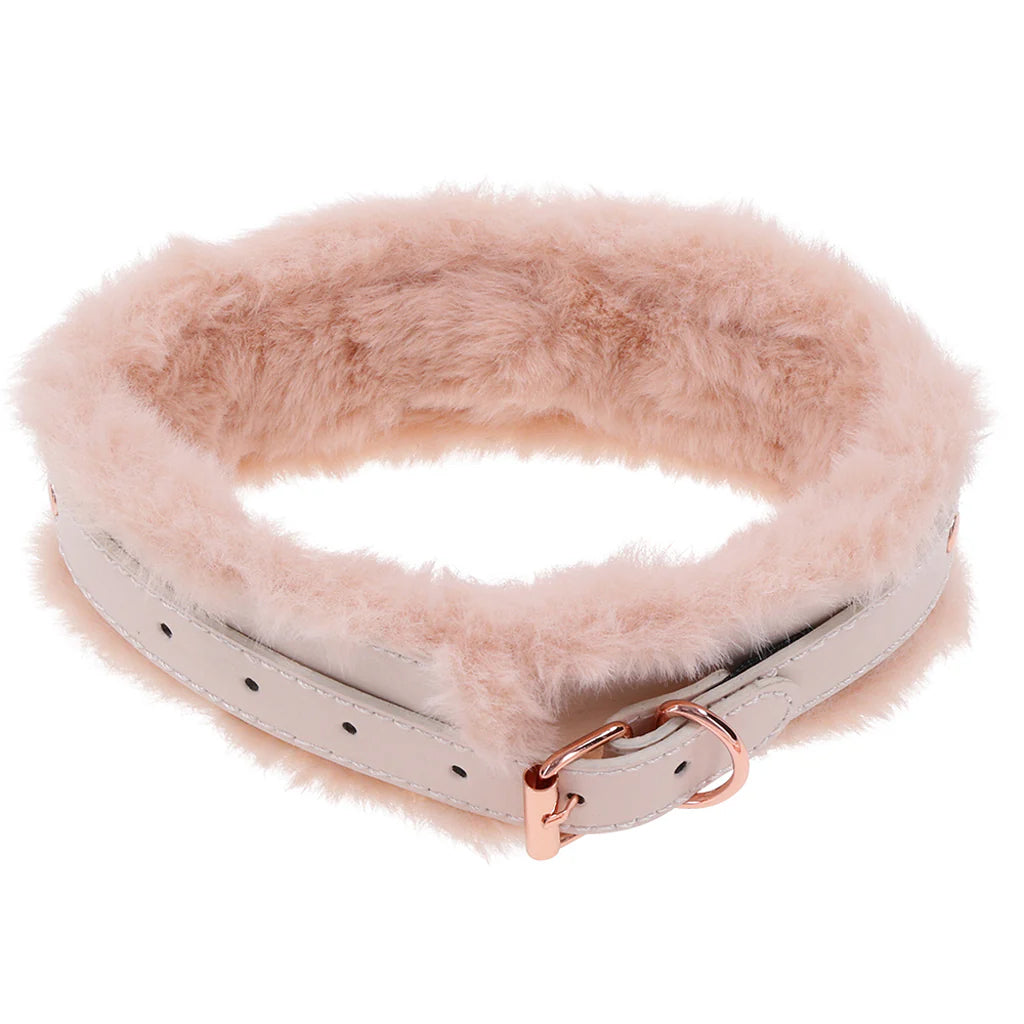 S&M Peaches 'n CreaMe Fur Collar and Leash Bondage and Fetish > Leashes and Collars