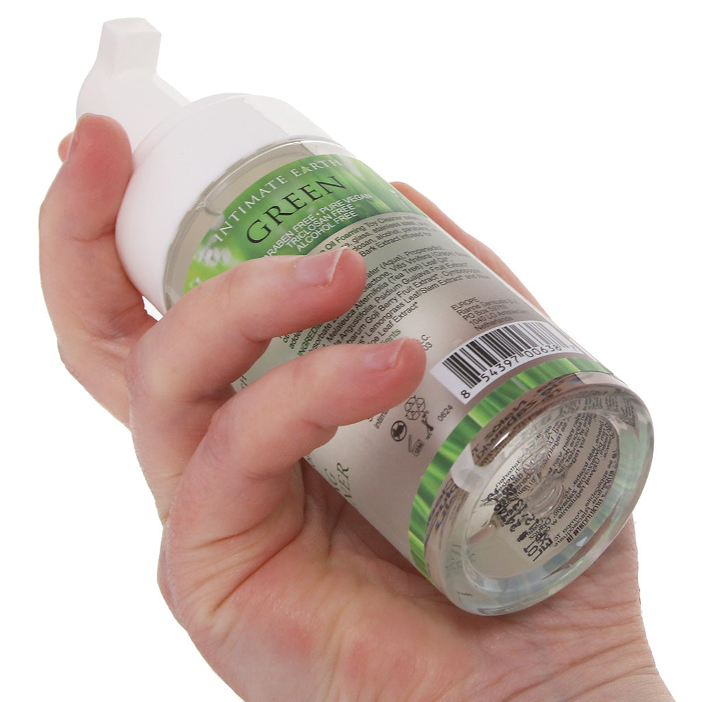 Green Foaming Toy Cleaner in 3.4oz/100ml Lubes and Lotions > Sex Toy Cleaner
