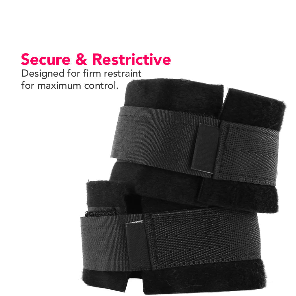 Black & White Velcro Wrist or Ankle Cuffs Bondage and Fetish > Wrist and Ankle Cuffs