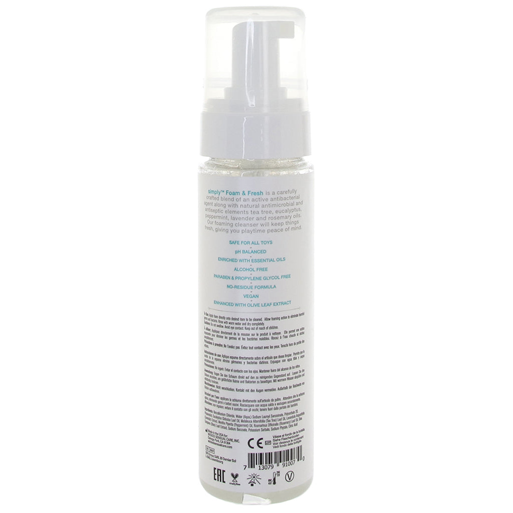 Simply Foam N' Fresh Alcohol Free Toy Cleaner in 7oz/207ml Lubes and Lotions > Sex Toy Cleaner