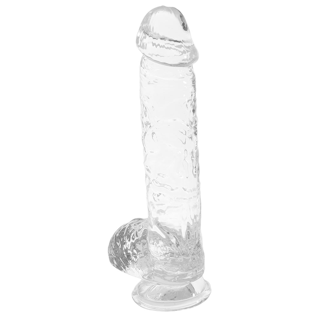 RealRock 6 Inch Realistic Ballsy Dildo in Crystal Clear Dildo Sex Toys > Realistic Dildos