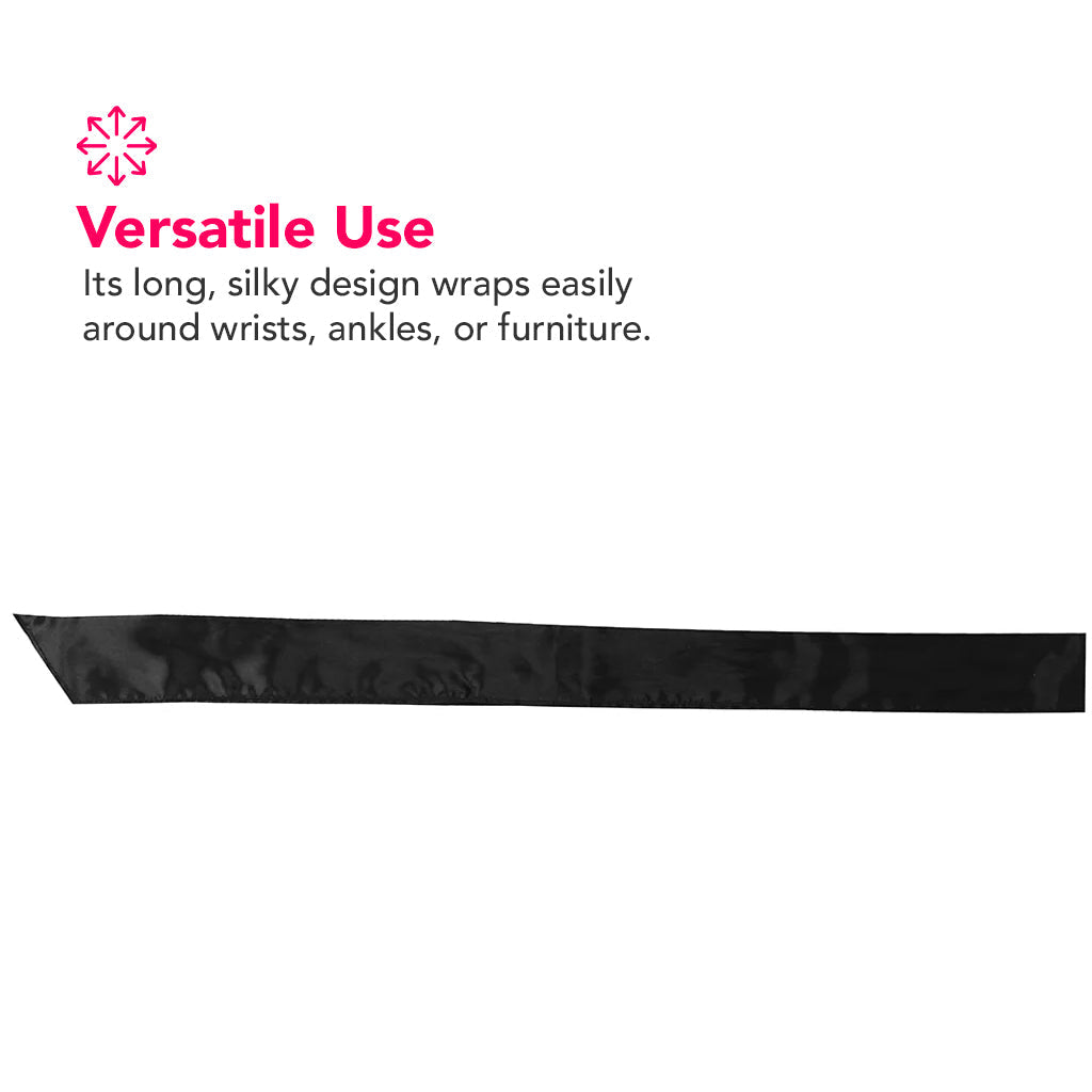 Black & White Satin Bondage Tie Bondage and Fetish > Tools & Accessories