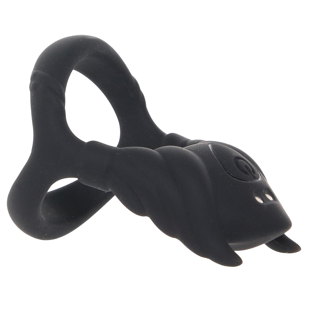 Rocky Silicone Vibrating Dual C-Ring Cock Rings