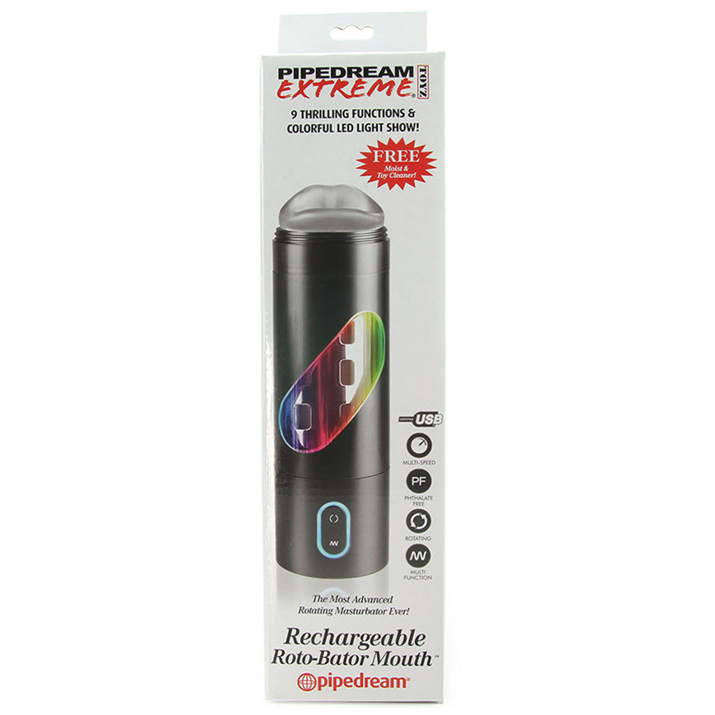 Extreme Rechargeable Roto-Bator Mouth Male Masturbators > Auto Strokers