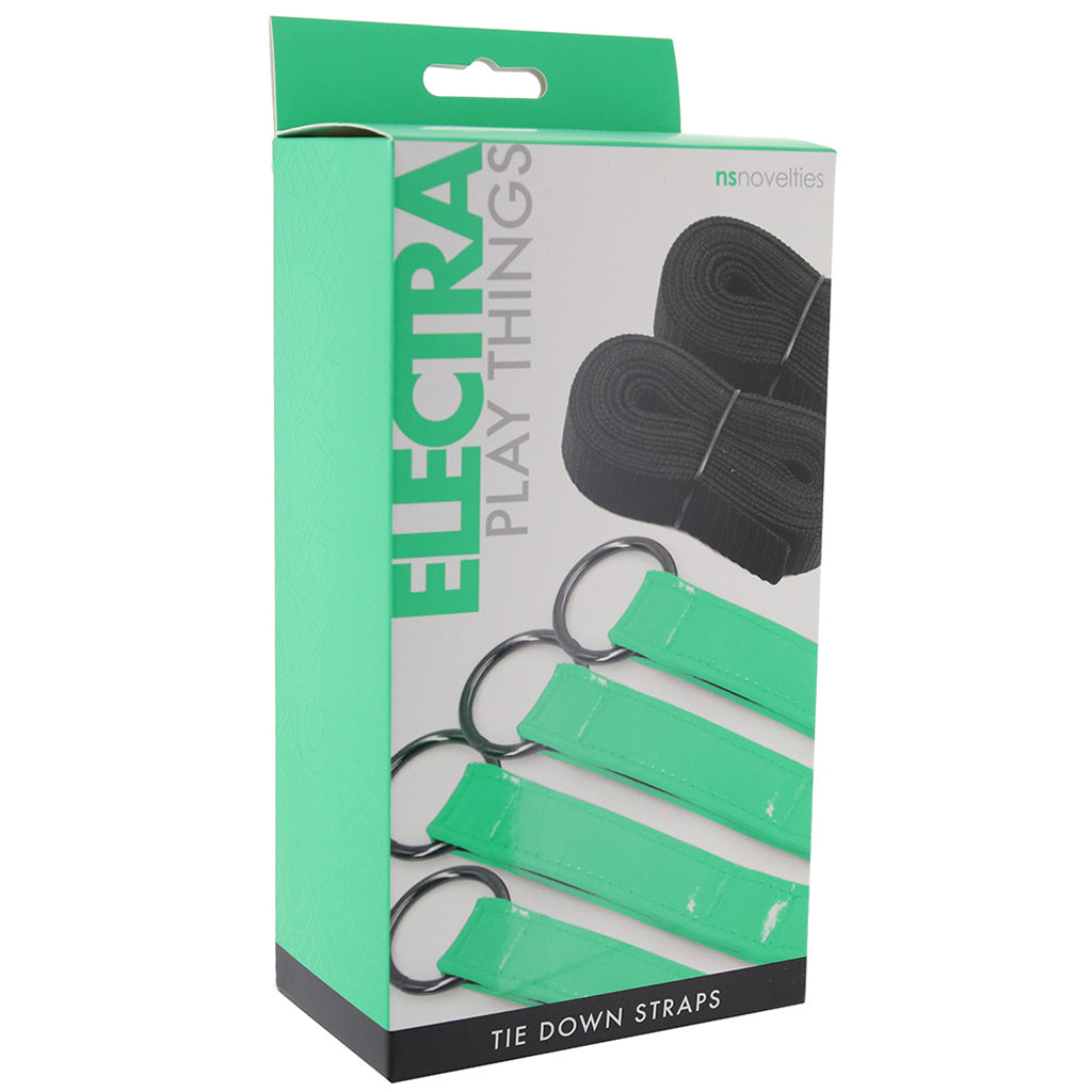 Electra Play Things Bed Restraint Straps in Neon Green Bondage and Fetish > Restraints