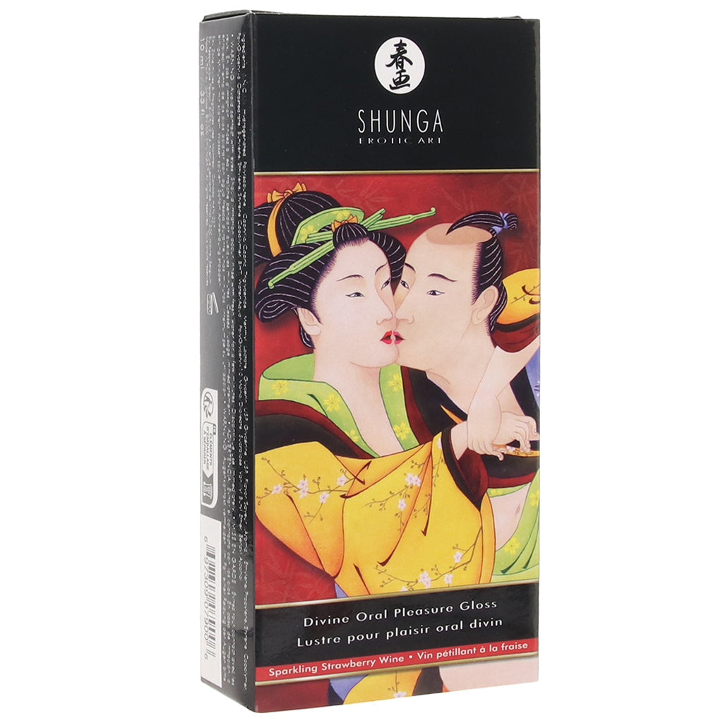 Divine Art Oral Pleasure Lip Gloss in Strawberry Wine Lubes and Lotions > Sexual Stimulants