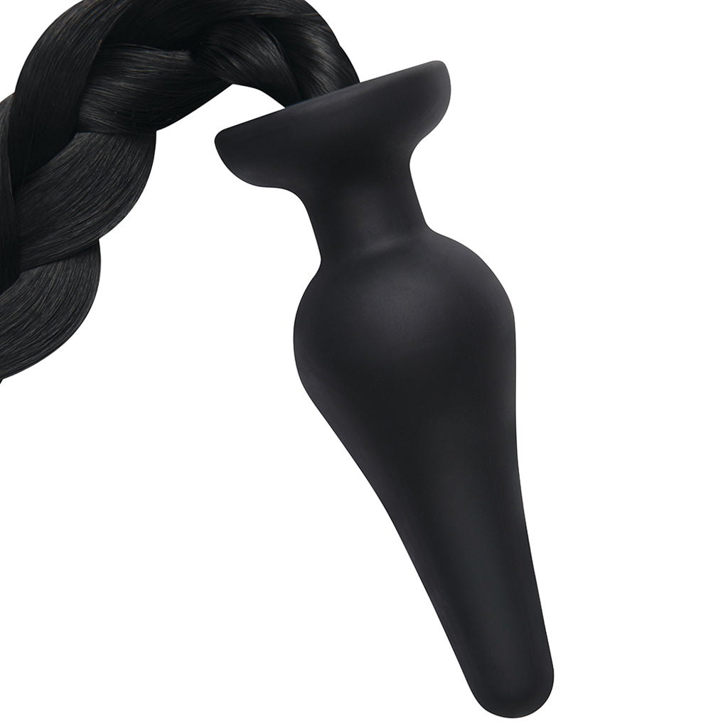 WhipSmart 4.5 Inch Black Pony Tail Plug Anal Sex Toys > Butt Plugs