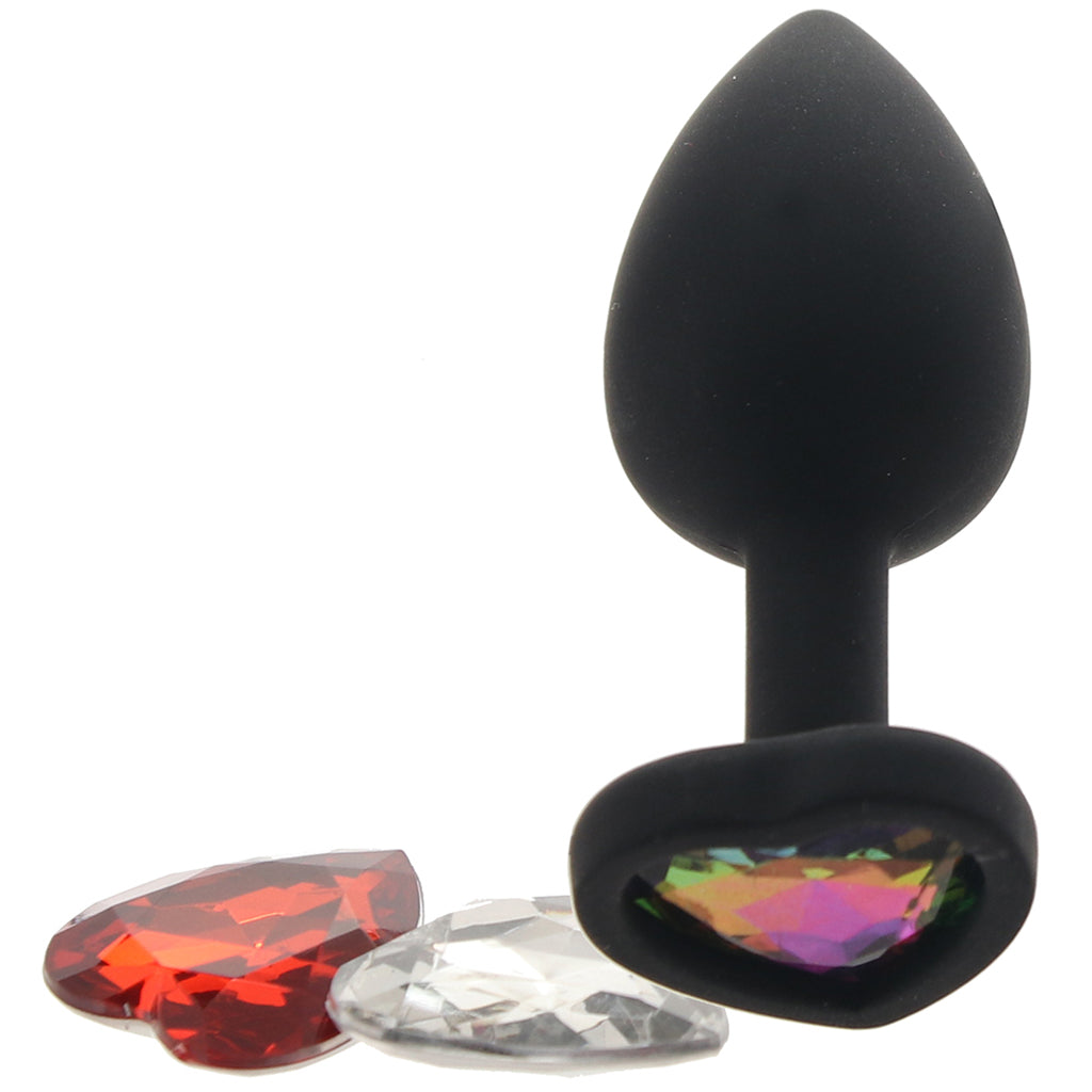 Glams Xchange Heart Gem Butt Plug in Small Anal Sex Toys > Butt Plugs