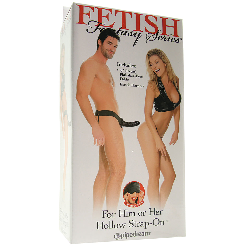Fetish Fantasy Hollow Strap-On in Black Dildo Sex Toys > Strap-On and Harnesses
