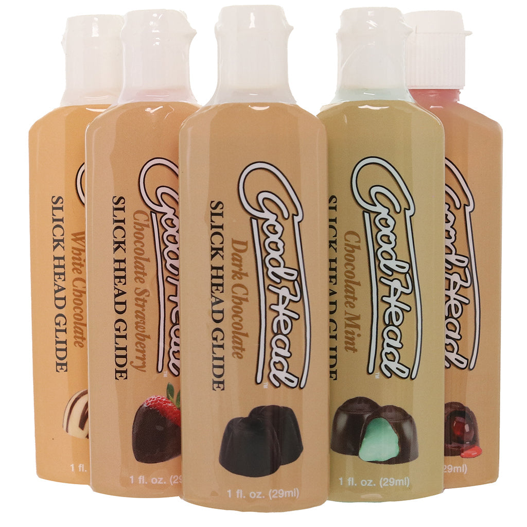 GoodHead Chocolates Slick Head Glide Pack Lubes and Lotions > Flavored Sex Lubes