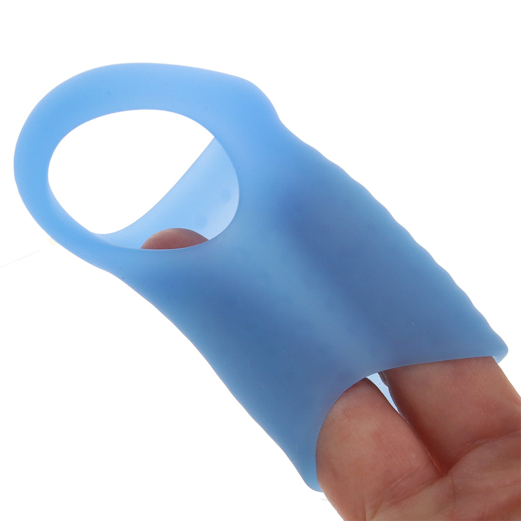 Basic Essentials Stimulation Enhancer Sleeve in Blue Male Enhancement > Extenders and Sleeves