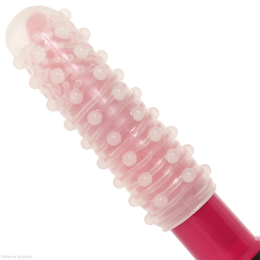 Textured Reversable Pleasure Sleeve in Glow-In-The-Dark Male Enhancement > Extenders and Sleeves