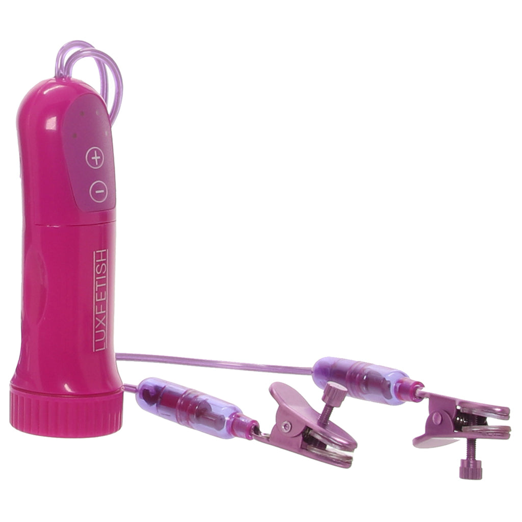 Remote Control Vibrating Nipple Clips Bondage and Fetish > Nipple Stimulators & Clamps