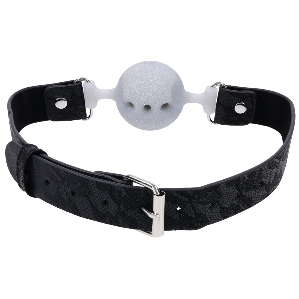 Sex & Mischief Lace Silicone Breathable Ball Gag Bondage and Fetish > Ball Gags & Mouth Restraints