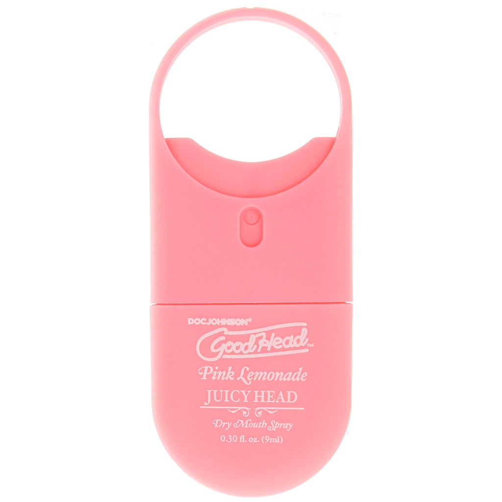 GoodHead Juicy Head Dry Mouth Spray To-Go in Pink Lemonade Lubes and Lotions > Flavored Sex Lubes