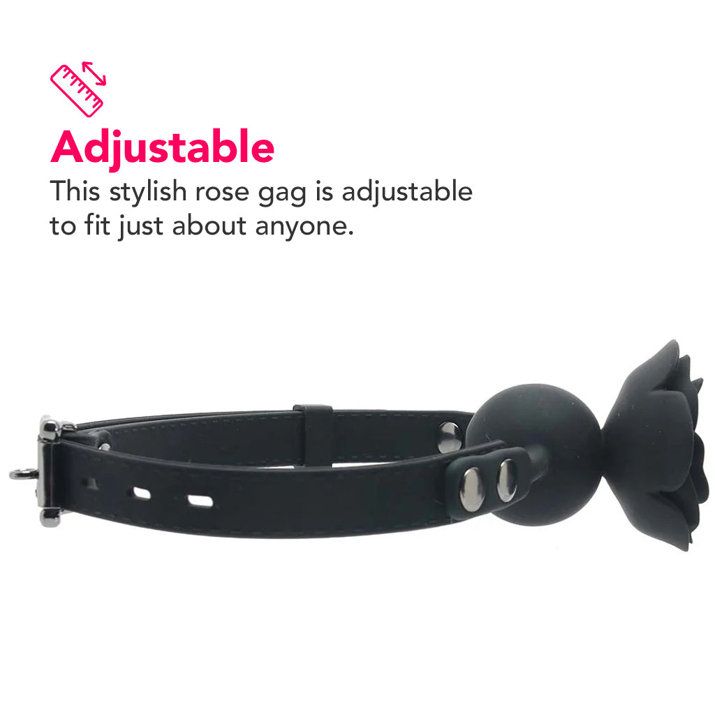 Forbidden Removable Rose Gag Bondage and Fetish > Ball Gags & Mouth Restraints