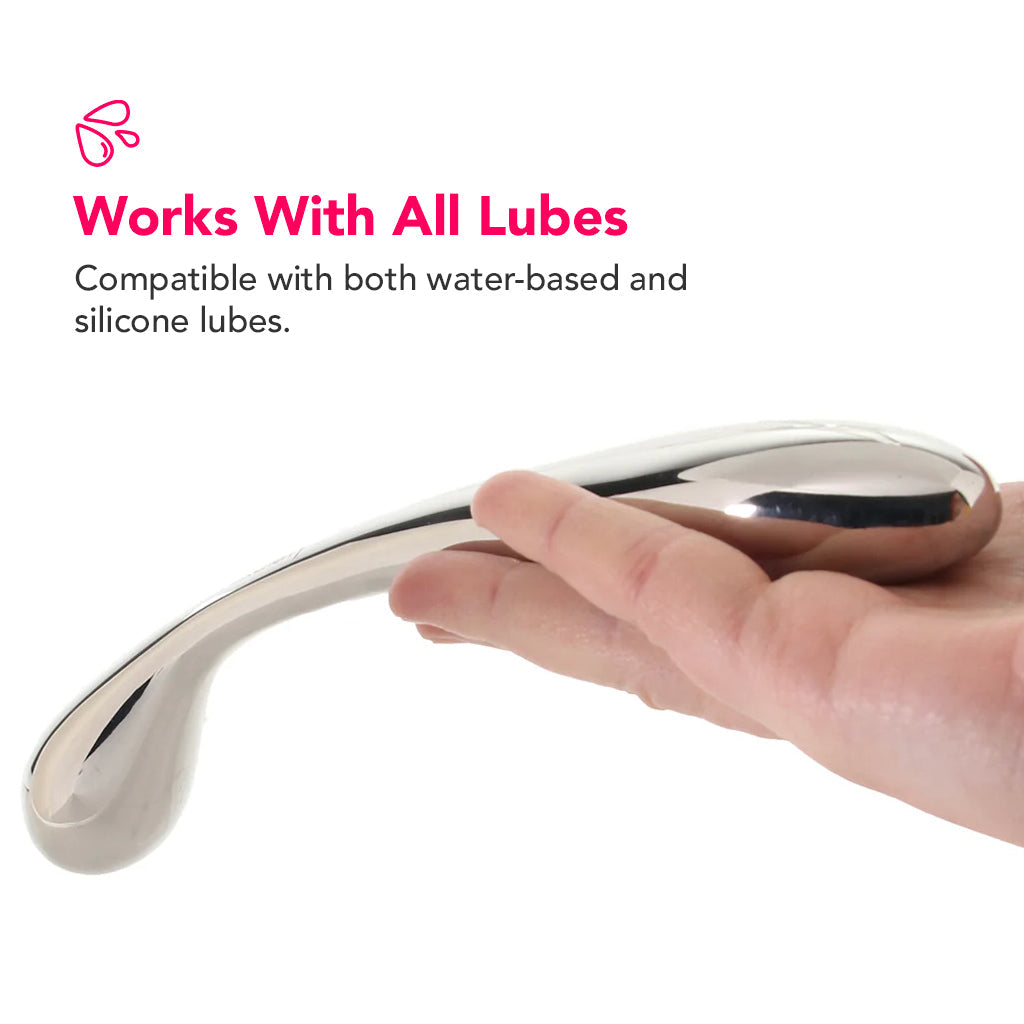 PinkCherry 8.5 Inch Stainless Steel Wand G-Spot Dildo Dildo Sex Toys > G-Spot Dildos