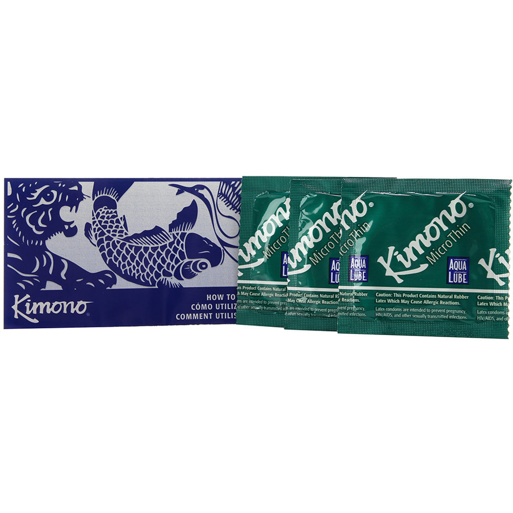 MicroThin Aqua Lube Condoms in 12 Pack Condoms
