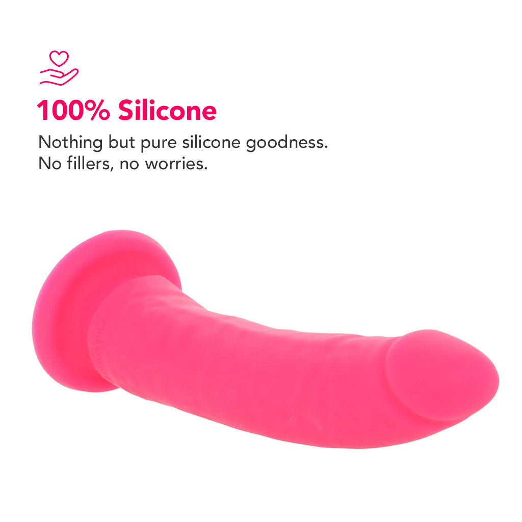 PinkCherry Premium 6.5 Inch Pink Silicone Realistic Dildo Dildo Sex Toys > Realistic Dildos