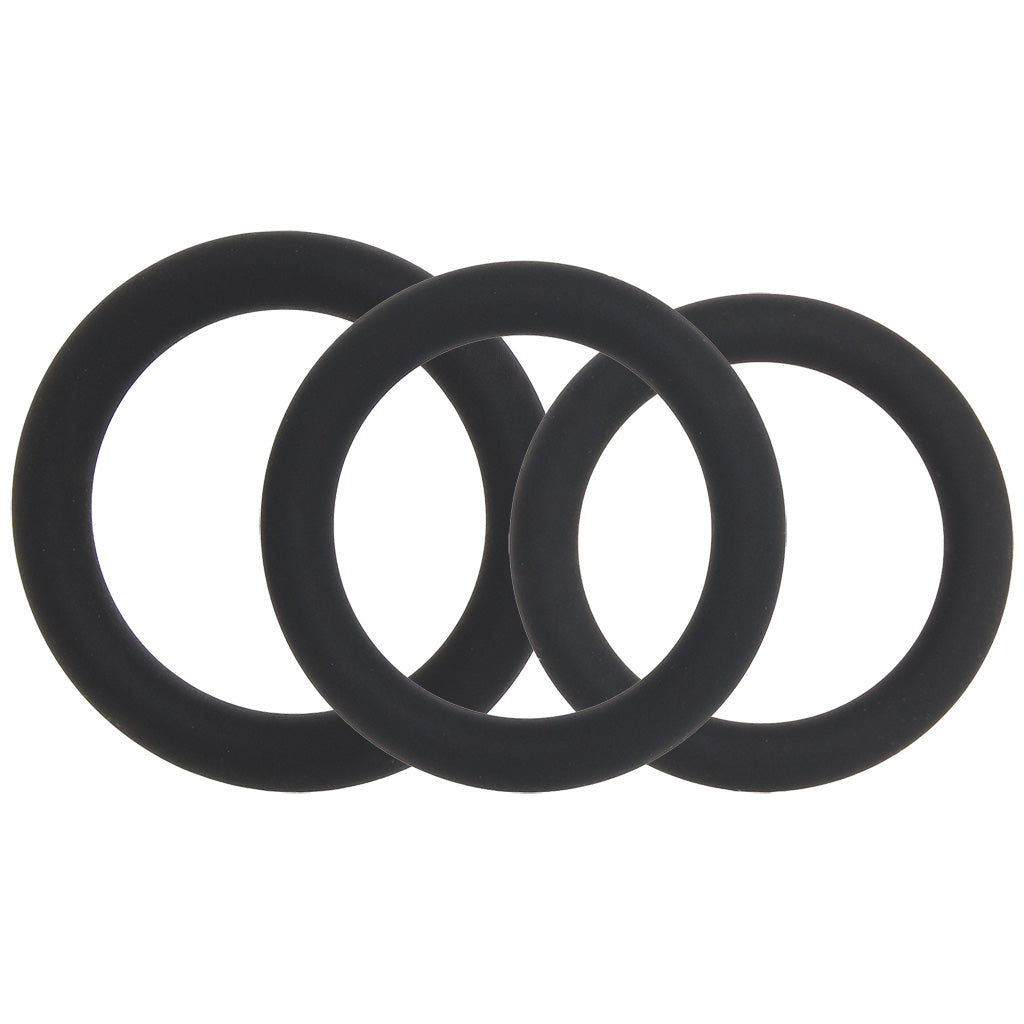 LEVELZ 3 Piece Classic Cock Ring Set in L-XXL Cock Rings