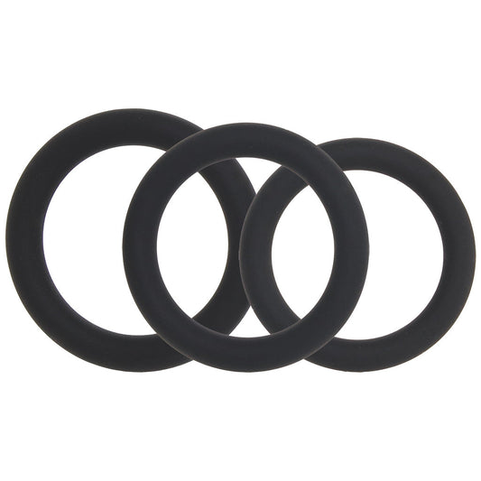 LEVELZ 3 Piece Classic Cock Ring Set in L-XXL Cock Rings