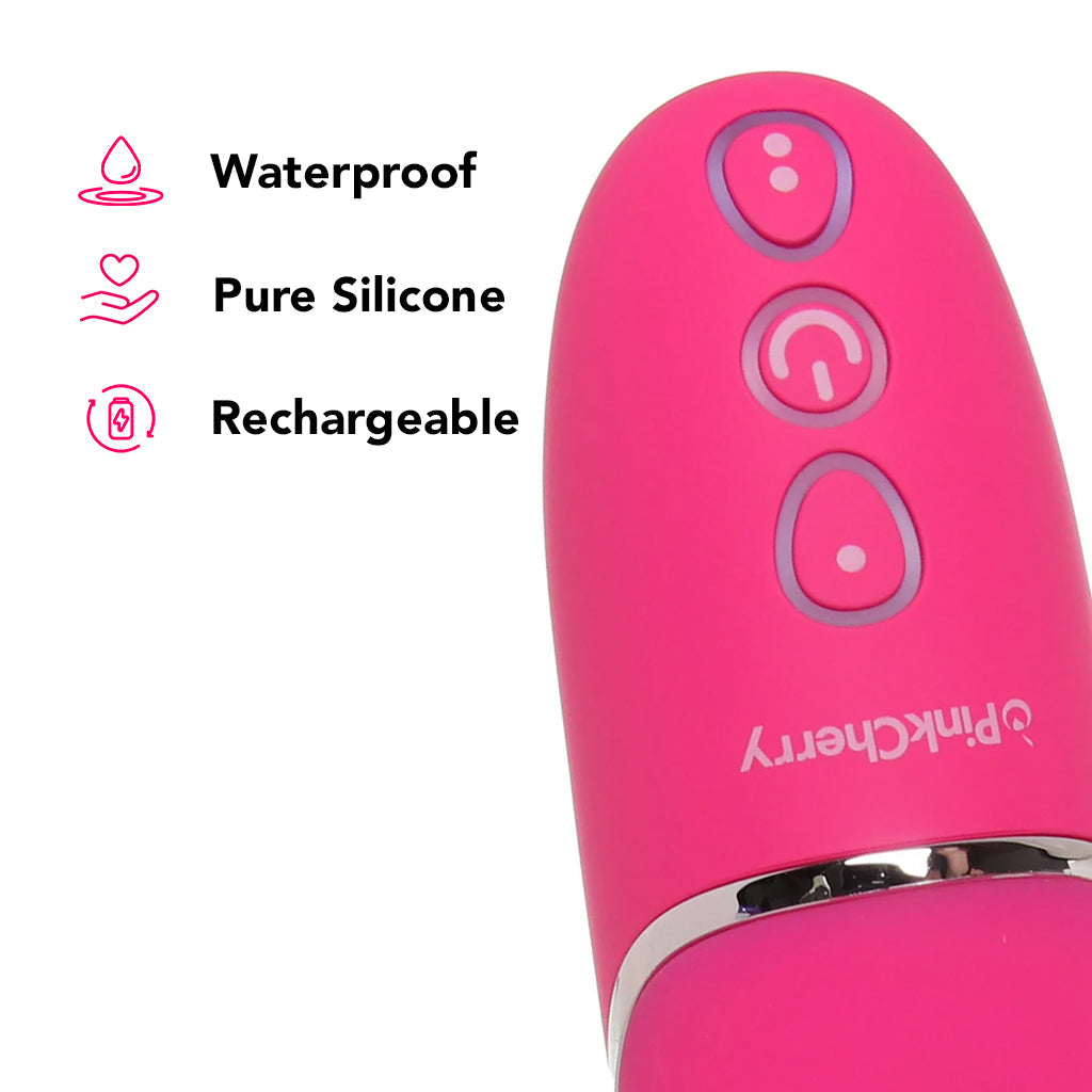 PinkCherry Warming Realistic Rabbit Vibe in Pink Vibrators > Rabbit Vibrators