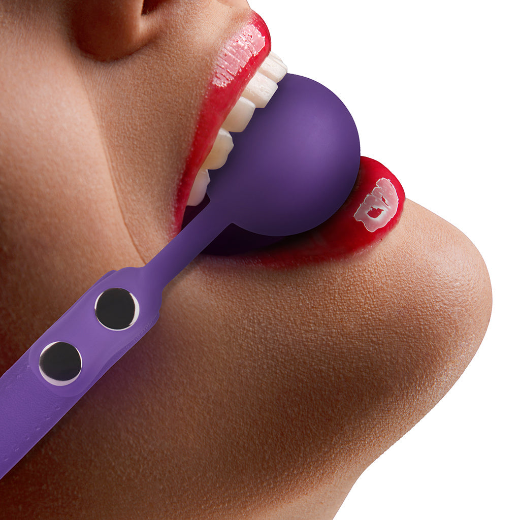 Ouch! Silicone Ball Gag in Purple Bondage and Fetish > Ball Gags & Mouth Restraints