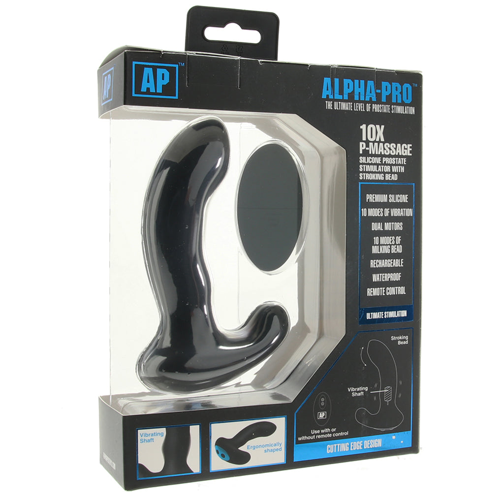 Alpha-Pro 10X Stroking Prostate Massager Anal Sex Toys > Prostate Massagers