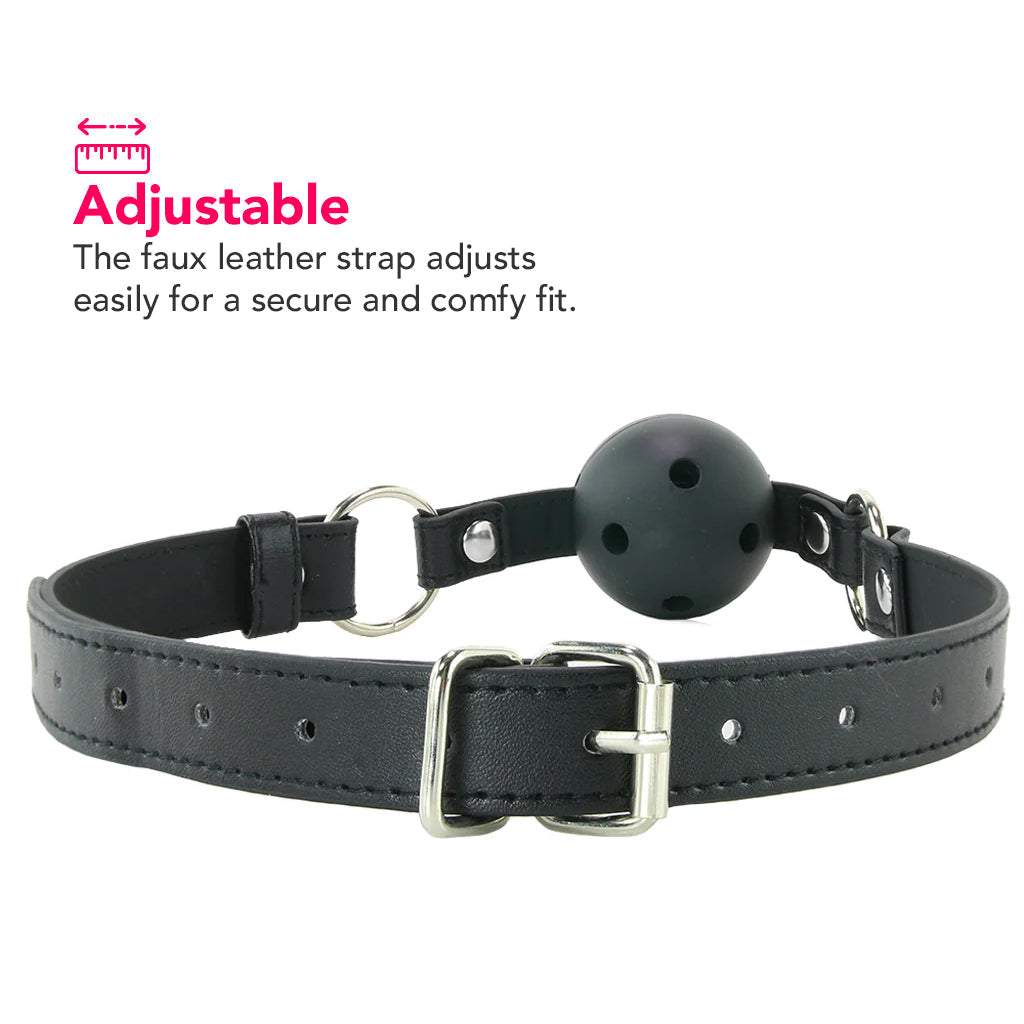 Ouch! Ball Gag in Black Bondage and Fetish > Ball Gags & Mouth Restraints