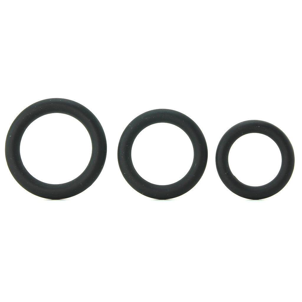 Ram Silicone Cock Rings #3 in Black Cock Rings