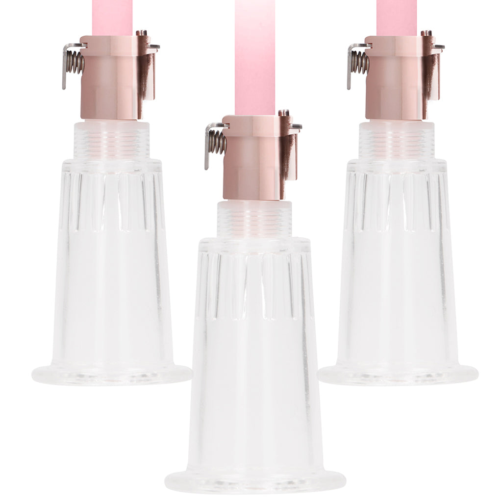 Pumped Rose Gold Clitoral & Nipple Pump Set in Medium Bondage and Fetish > Nipple Stimulators & Clamps